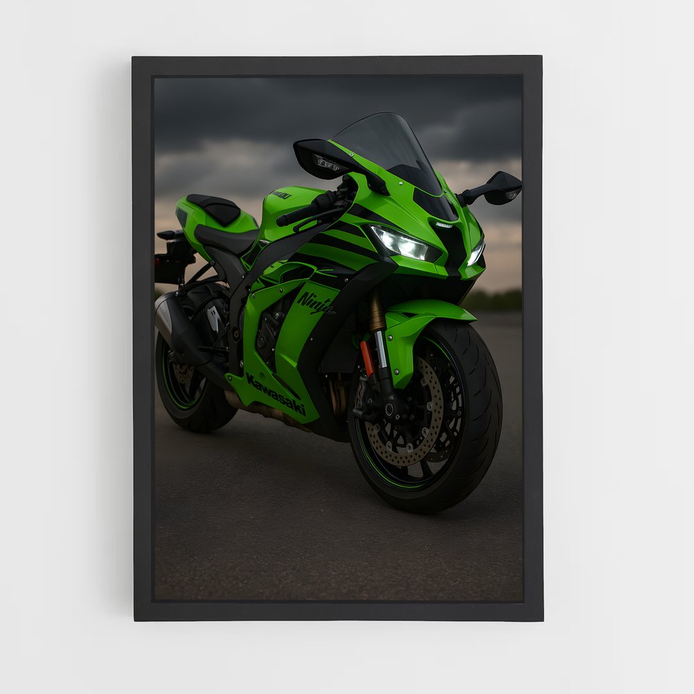 Poster élégant Ninja zx-r (vue 2)